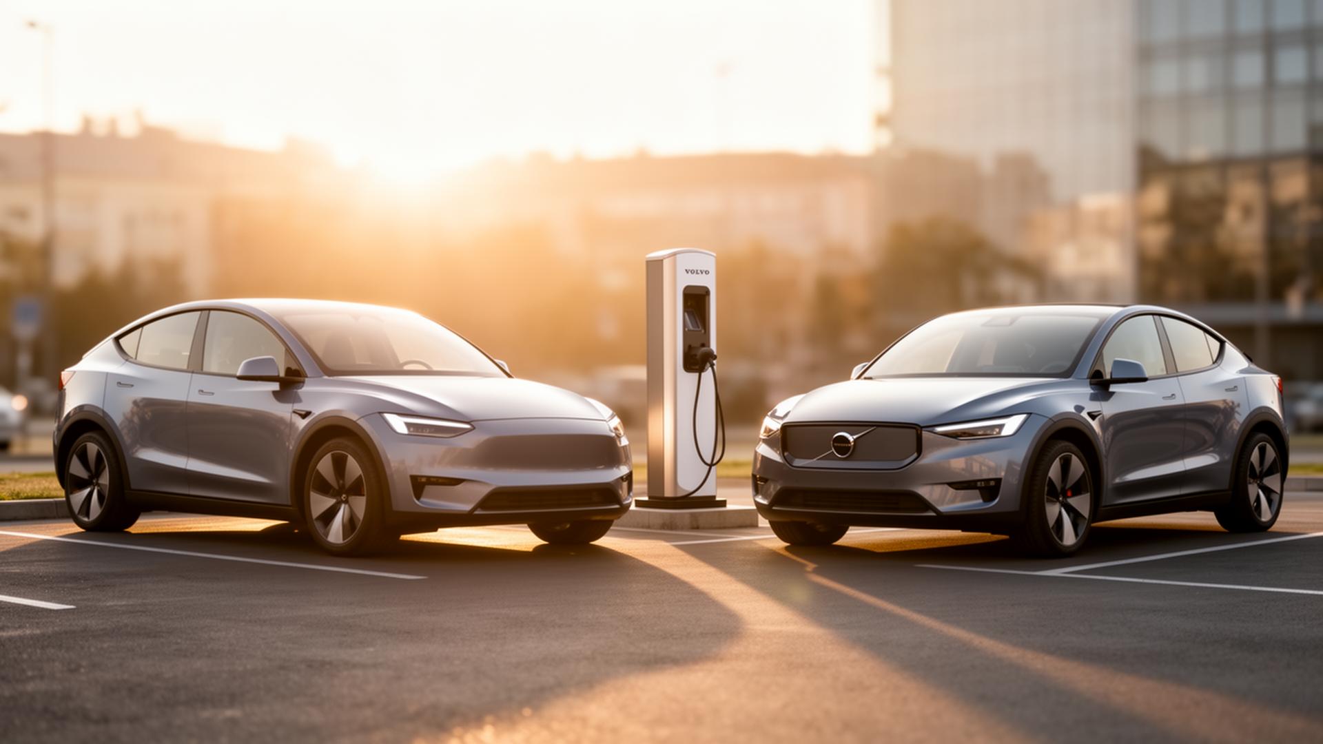 Dlhodobý prenájom elektromobilov Tesla Model Y a Volvo EX30 v Trnave